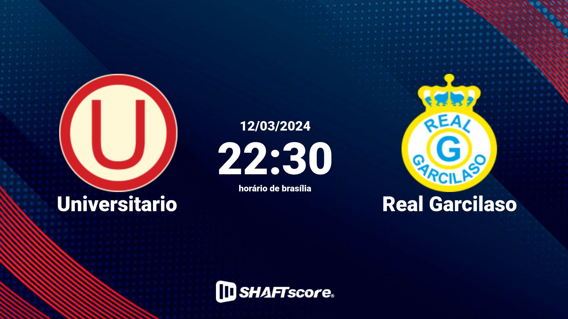 Estatísticas do jogo Universitario vs Real Garcilaso 12.03 22:30