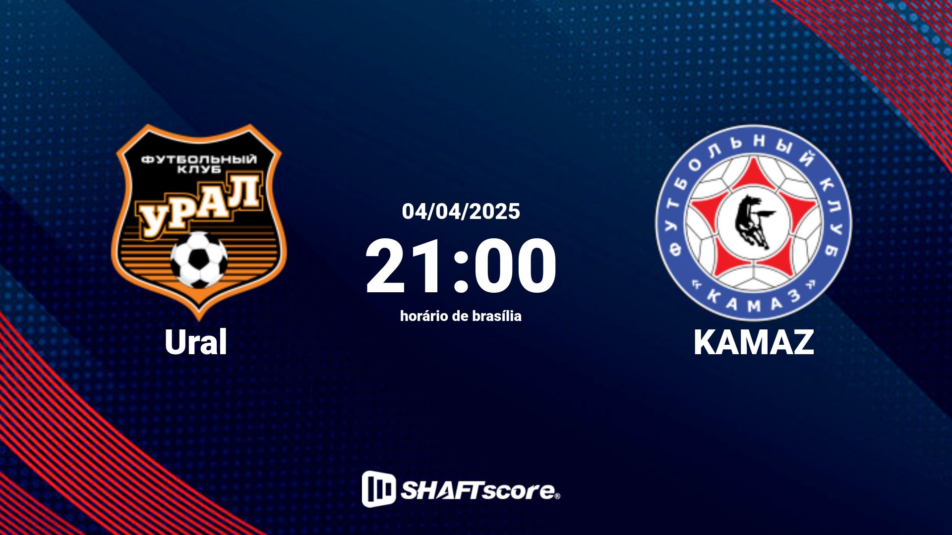 Estatísticas do jogo Ural vs KAMAZ 04.04 21:00