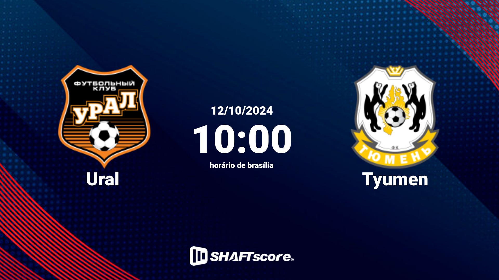 Estatísticas do jogo Ural vs Tyumen 12.10 10:00