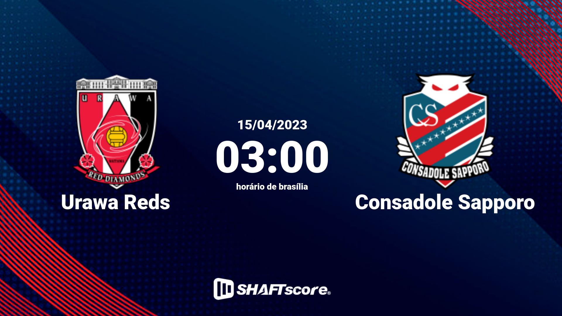 Estatísticas do jogo Urawa Reds vs Consadole Sapporo 15.04 03:00