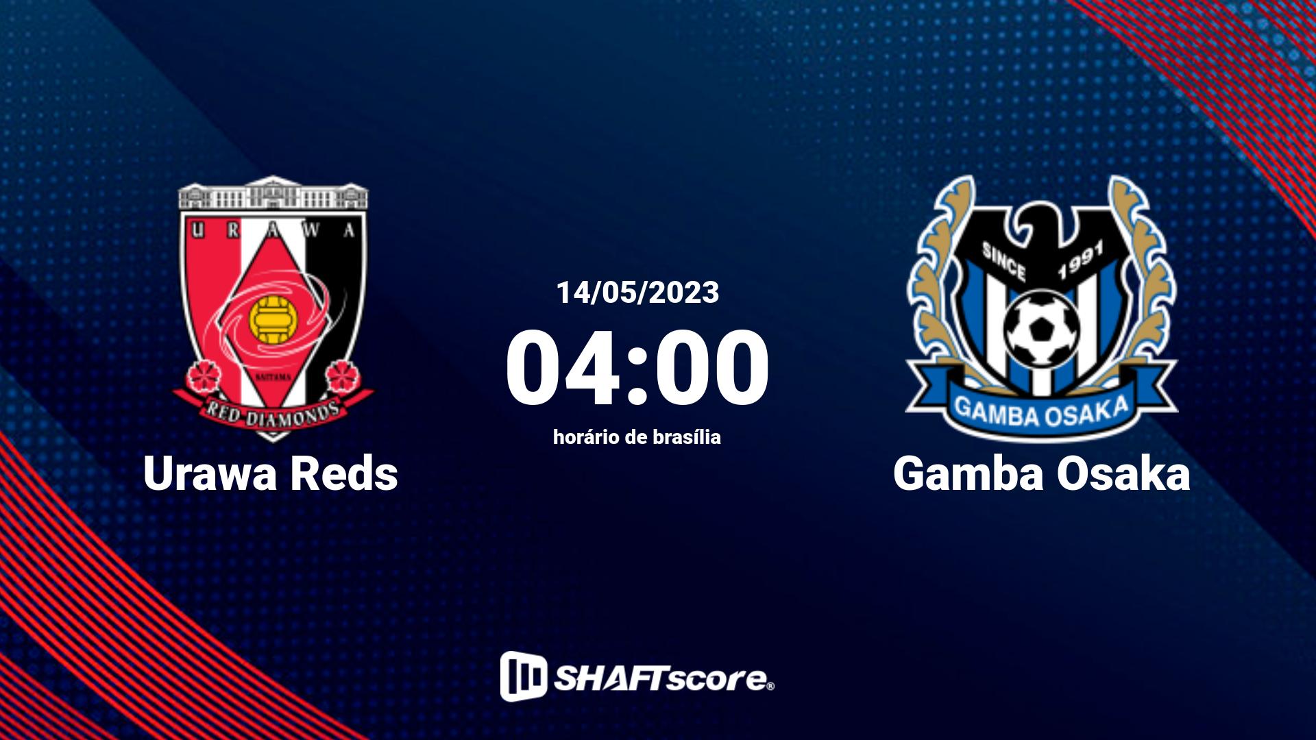 Estatísticas do jogo Urawa Reds vs Gamba Osaka 14.05 04:00