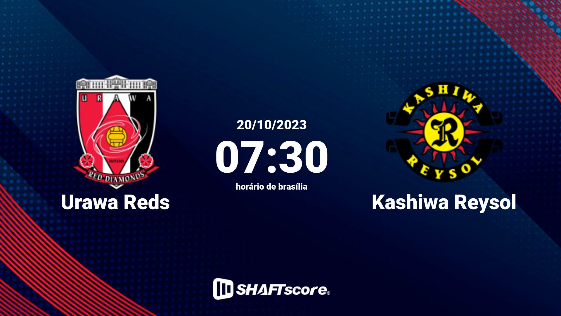 Estatísticas do jogo Urawa Reds vs Kashiwa Reysol 20.10 07:30