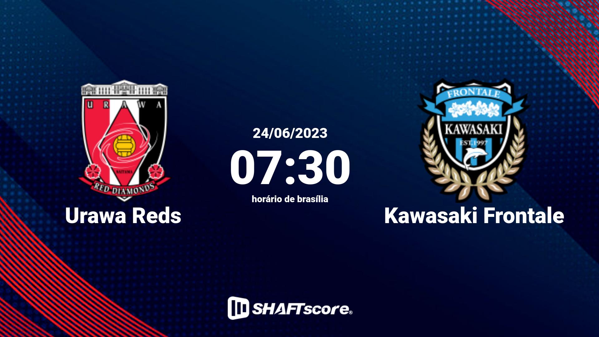 Estatísticas do jogo Urawa Reds vs Kawasaki Frontale 24.06 07:30