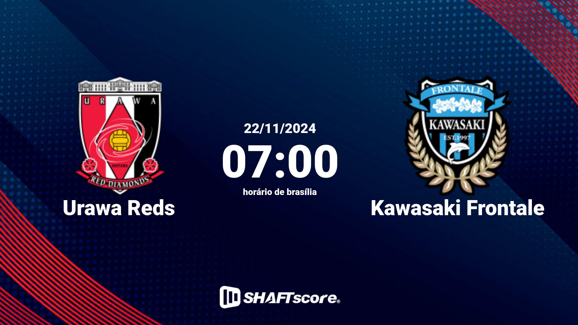 Estatísticas do jogo Urawa Reds vs Kawasaki Frontale 22.11 07:00