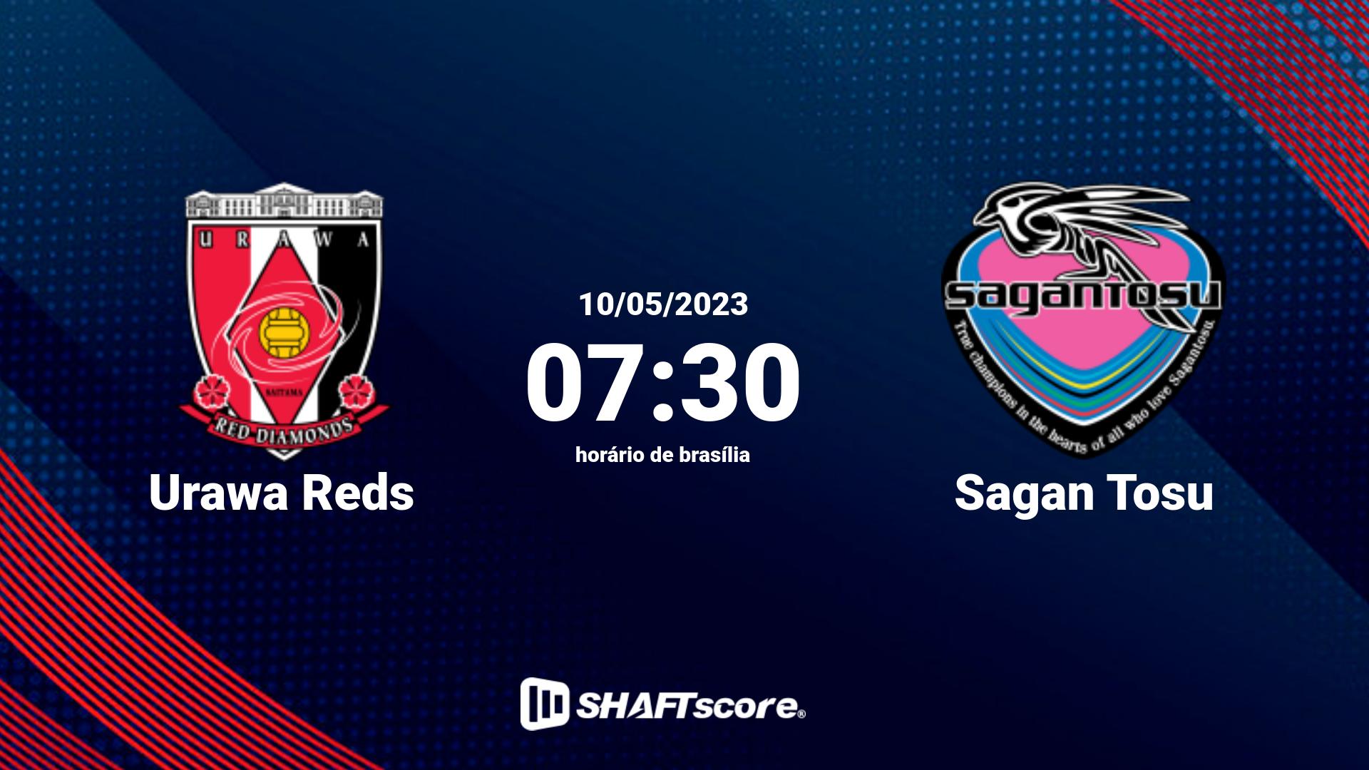 Estatísticas do jogo Urawa Reds vs Sagan Tosu 10.05 07:30