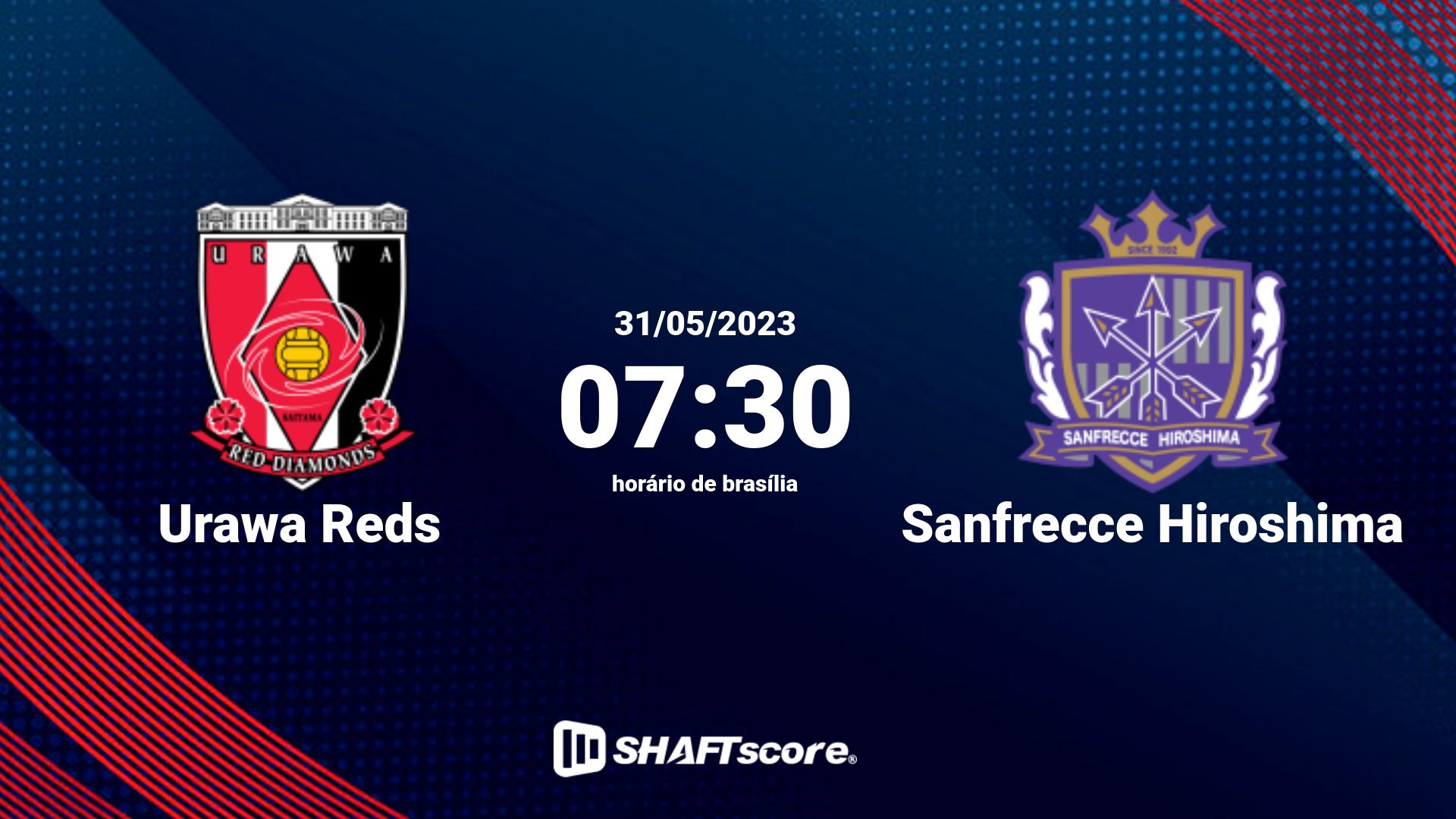 Estatísticas do jogo Urawa Reds vs Sanfrecce Hiroshima 31.05 07:30