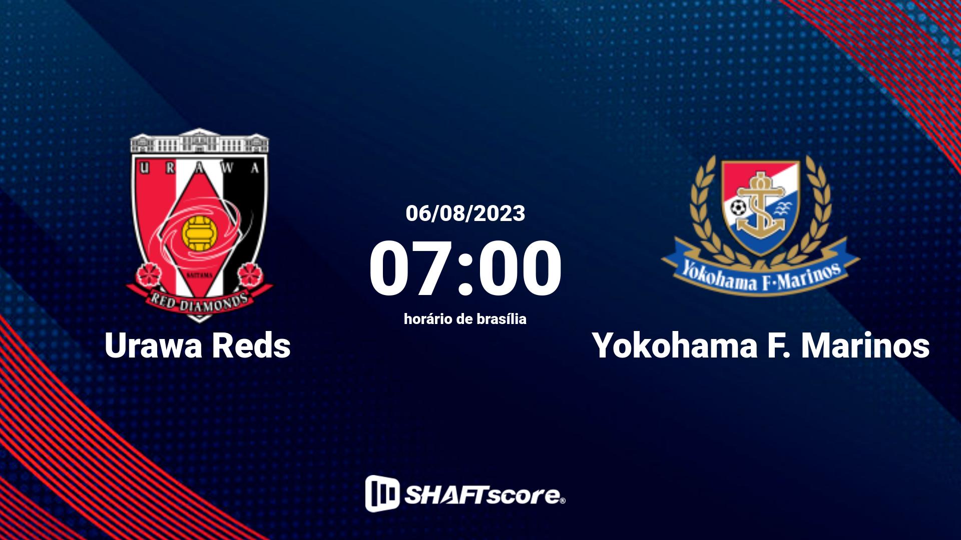 Estatísticas do jogo Urawa Reds vs Yokohama F. Marinos 06.08 07:00