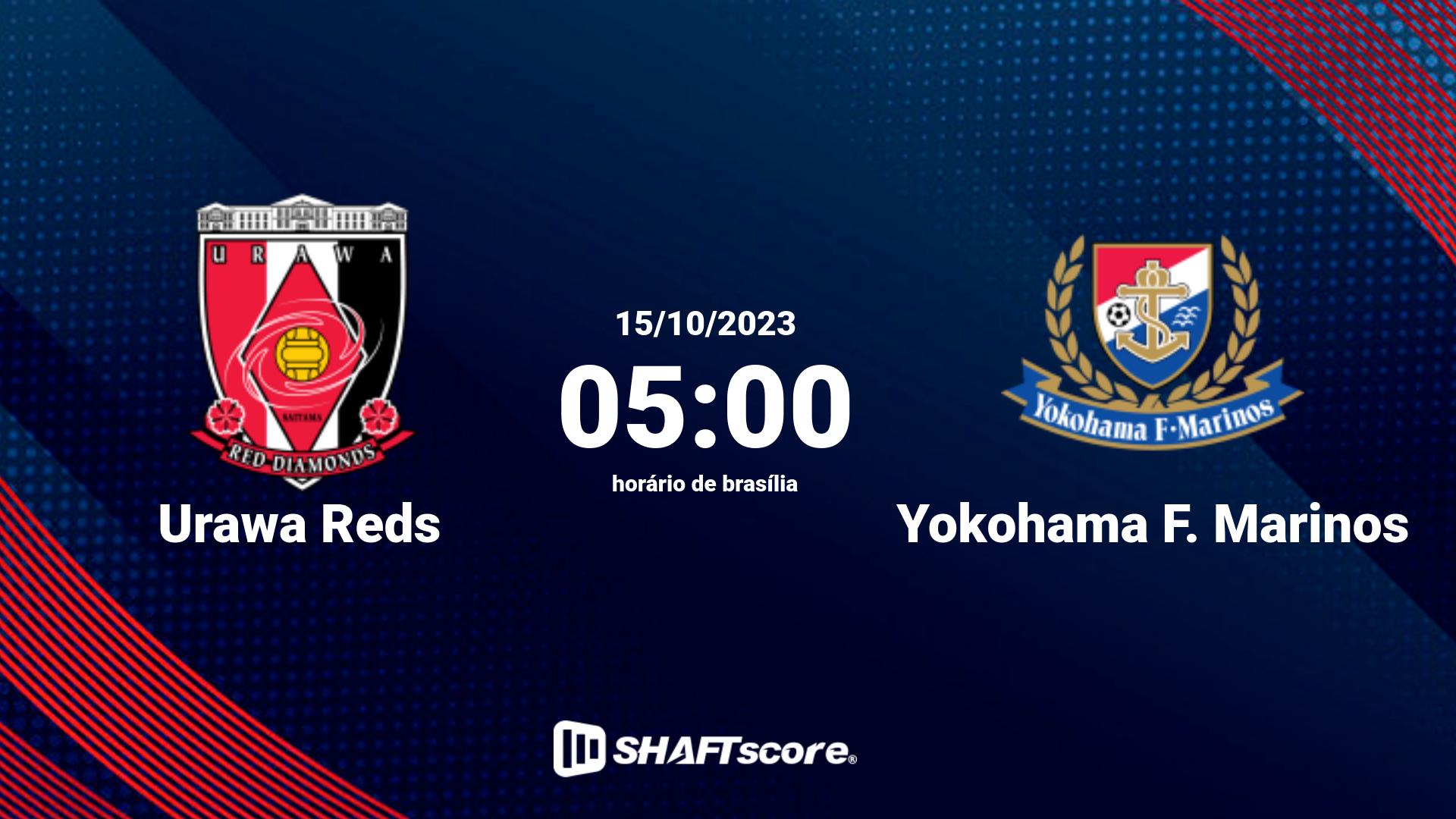 Estatísticas do jogo Urawa Reds vs Yokohama F. Marinos 15.10 05:00