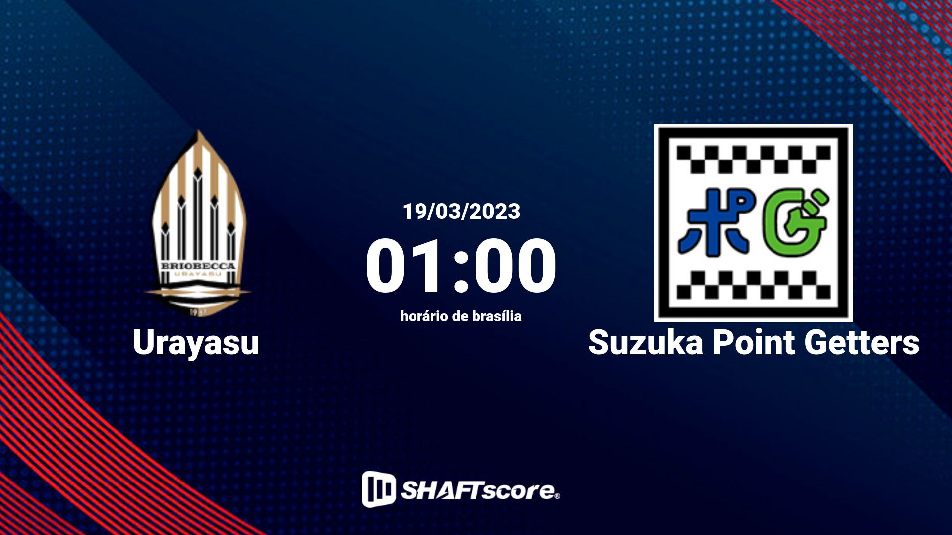 Estatísticas do jogo Urayasu vs Suzuka Point Getters 19.03 01:00