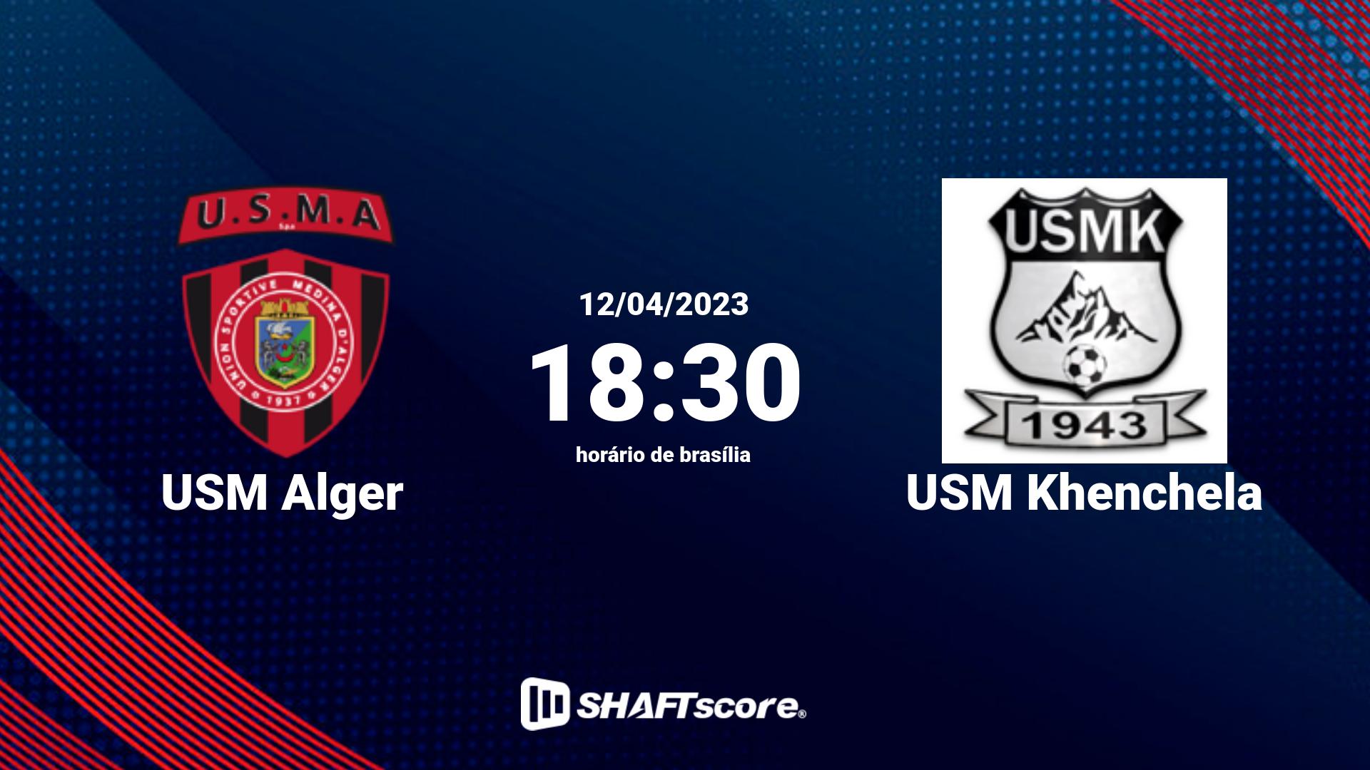 Estatísticas do jogo USM Alger vs USM Khenchela 12.04 18:30