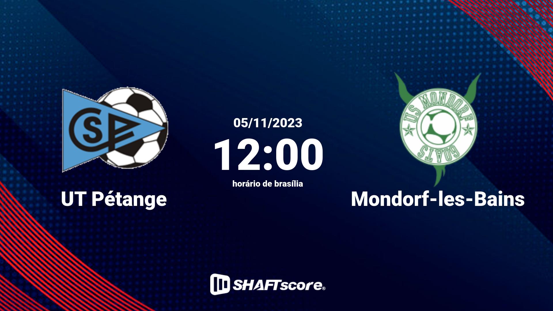 Estatísticas do jogo UT Pétange vs Mondorf-les-Bains 05.11 12:00