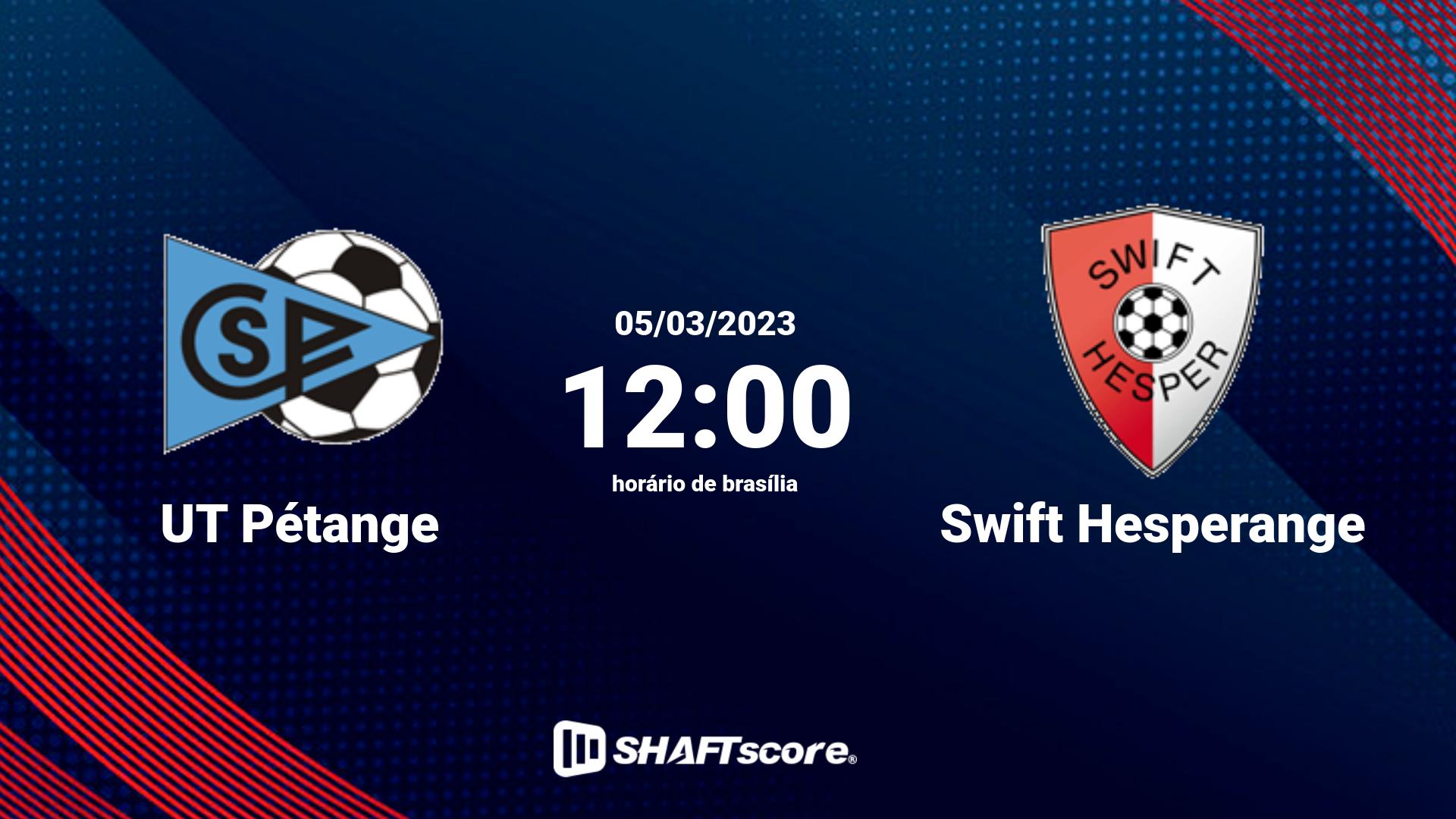 Estatísticas do jogo UT Pétange vs Swift Hesperange 05.03 12:00