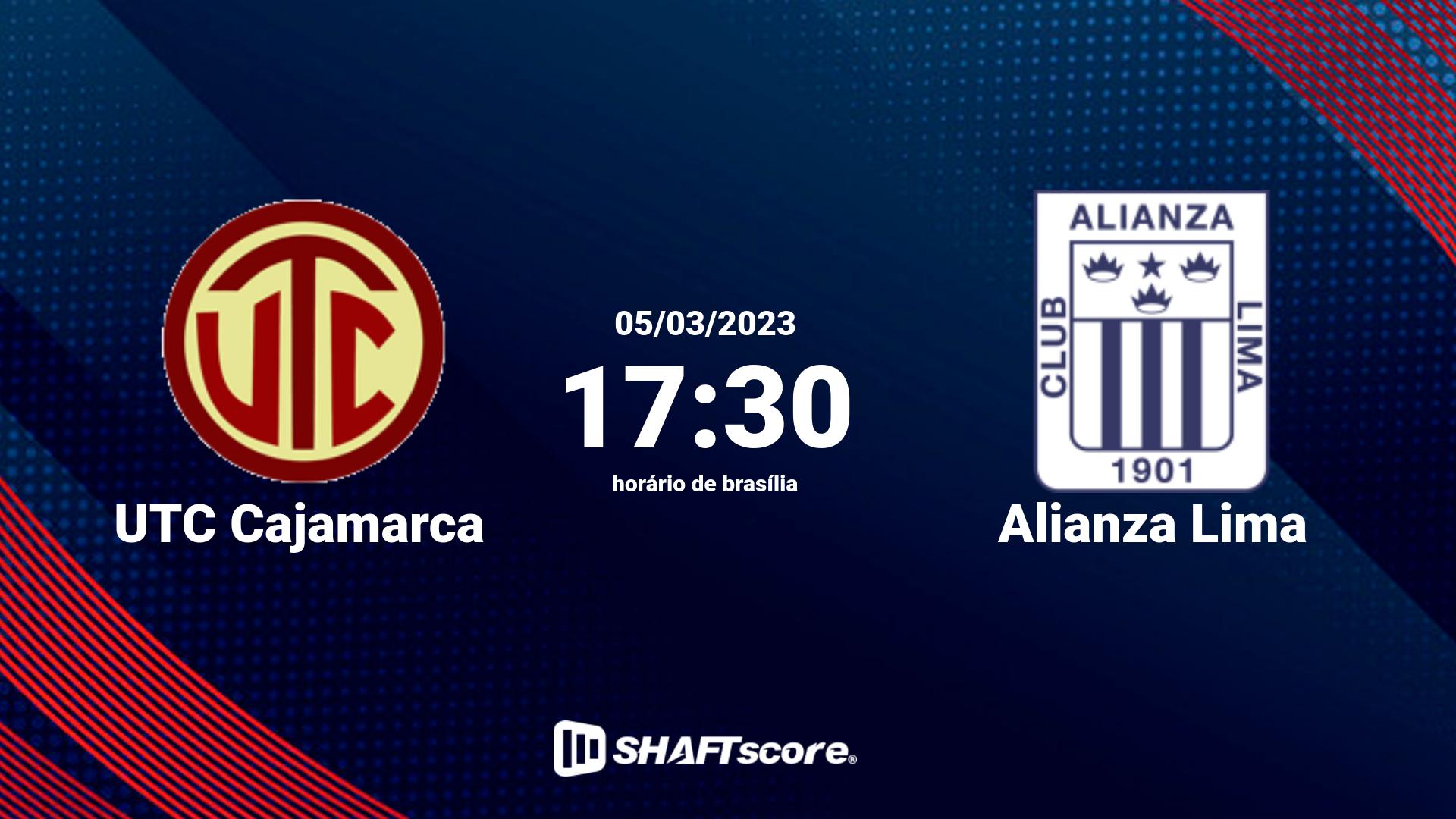 Estatísticas do jogo UTC Cajamarca vs Alianza Lima 05.03 17:30