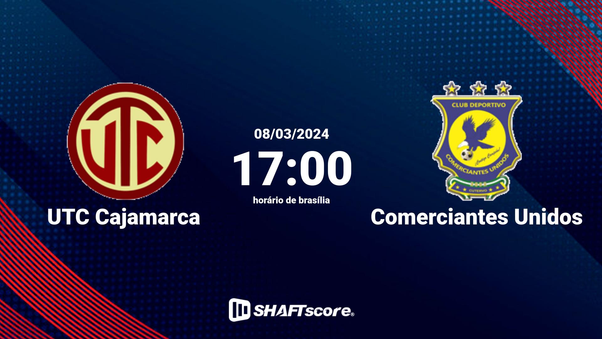 Estatísticas do jogo UTC Cajamarca vs Comerciantes Unidos 08.03 17:00