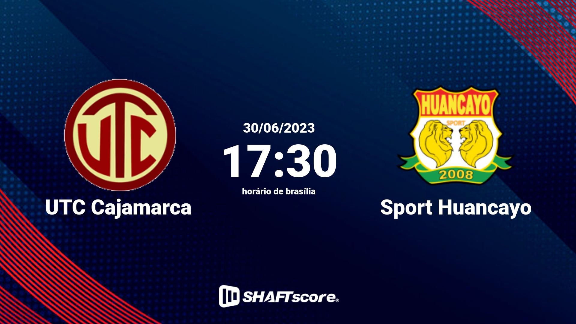 Estatísticas do jogo UTC Cajamarca vs Sport Huancayo 30.06 17:30