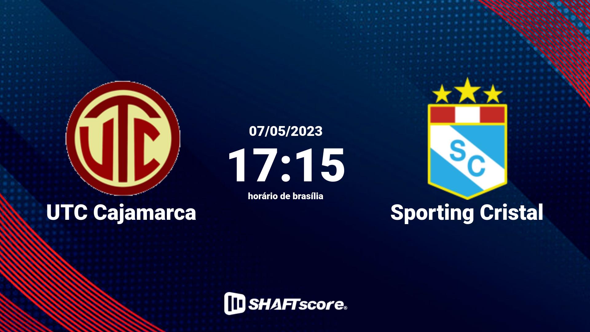 Estatísticas do jogo UTC Cajamarca vs Sporting Cristal 07.05 17:15