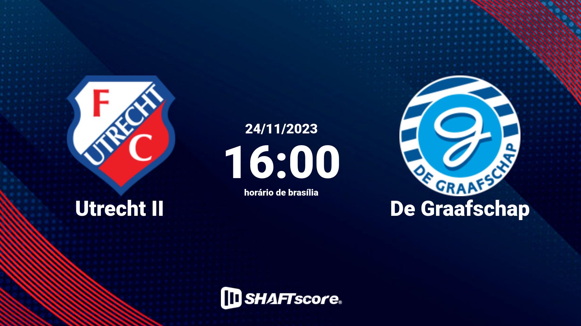 Estatísticas do jogo Utrecht II vs De Graafschap 24.11 16:00