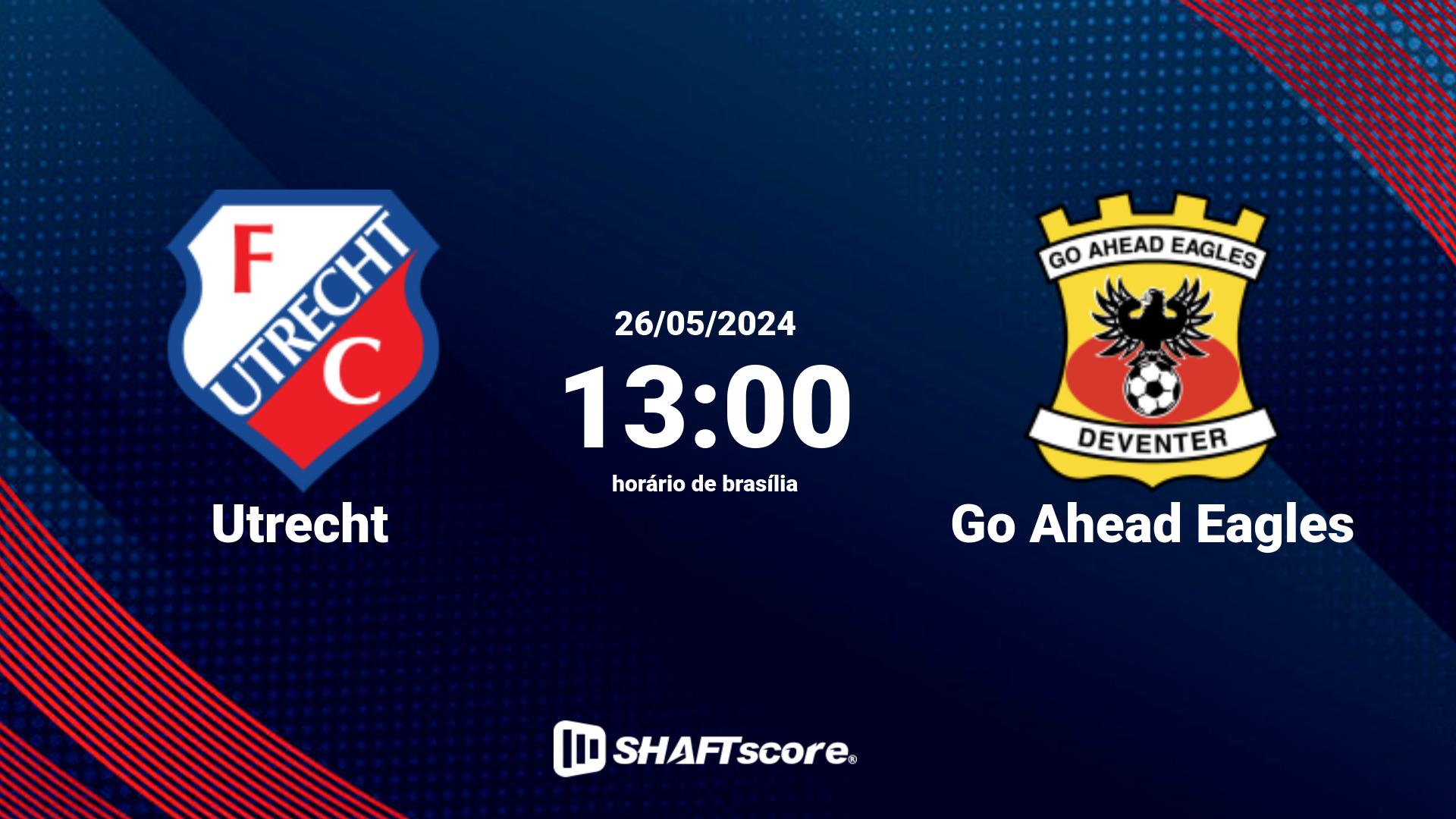 Estatísticas do jogo Utrecht vs Go Ahead Eagles 26.05 13:00