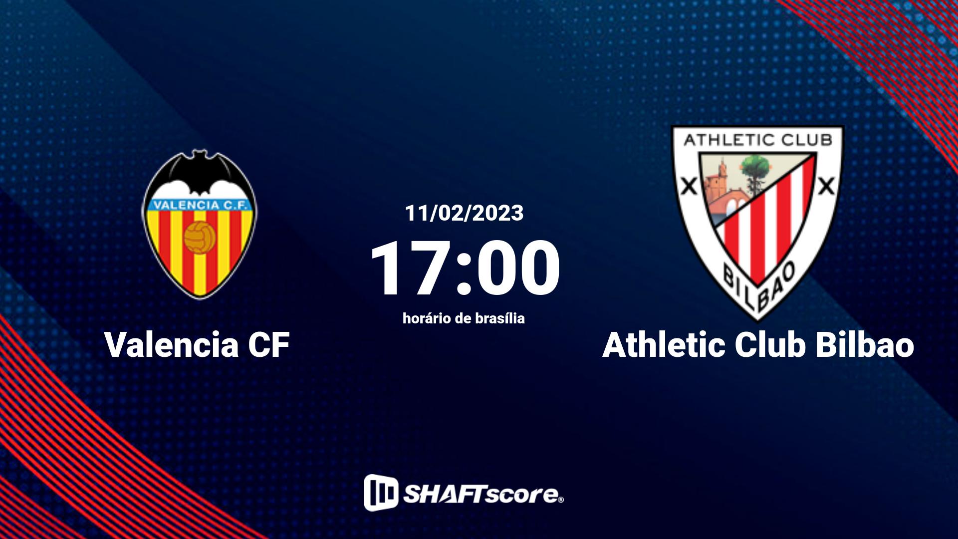 Estatísticas do jogo Valencia CF vs Athletic Club Bilbao 11.02 17:00