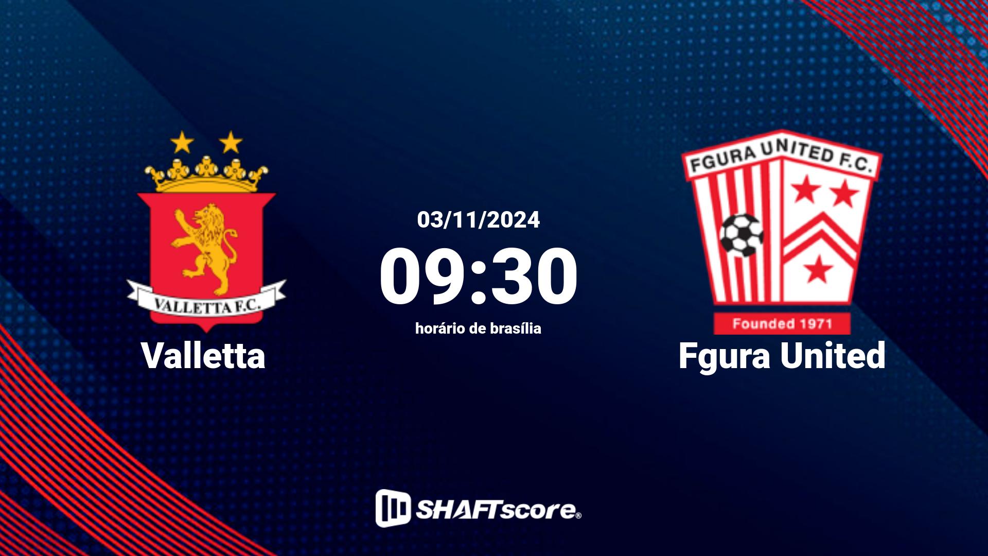 Estatísticas do jogo Valletta vs Fgura United 03.11 09:30