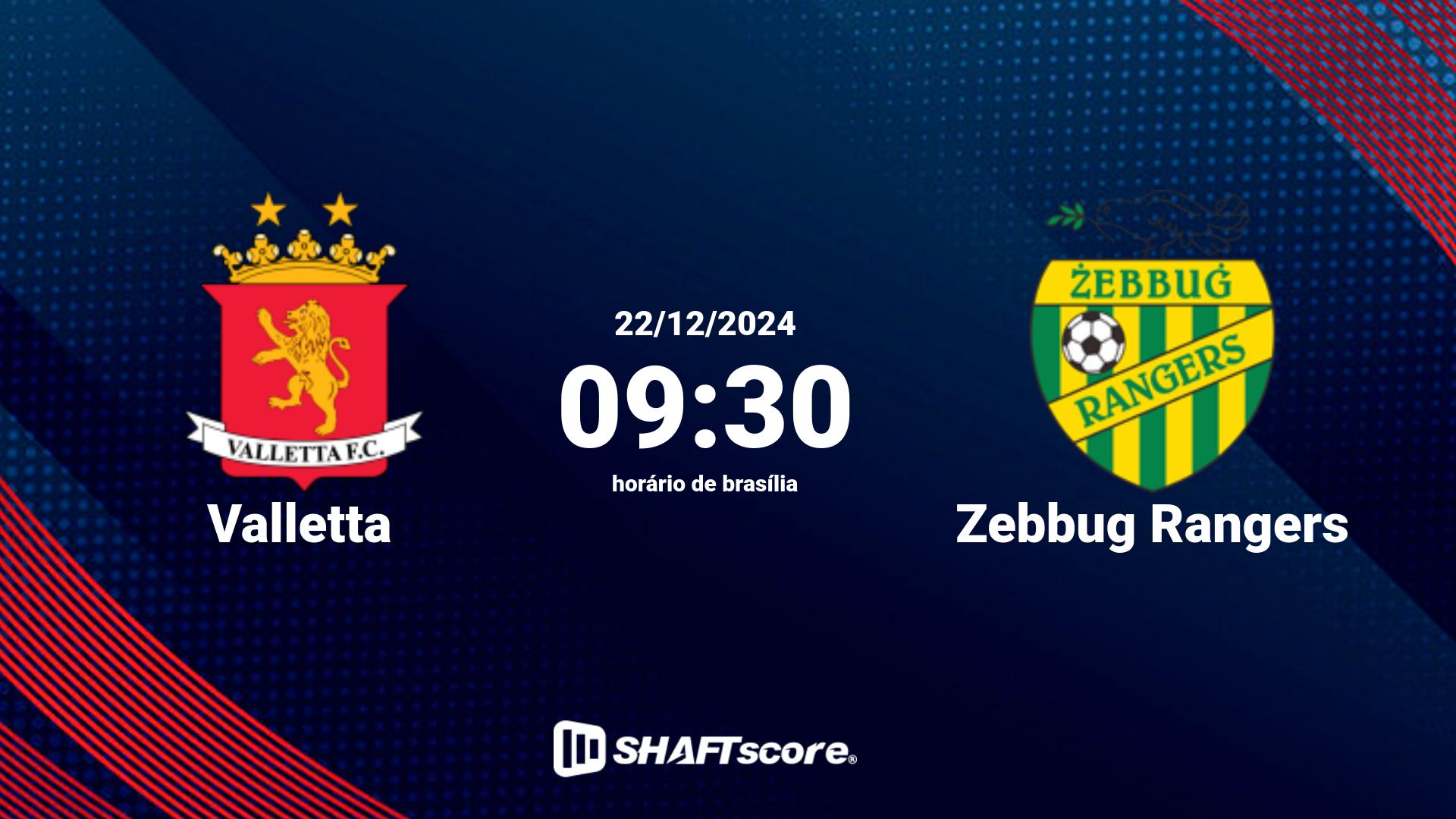 Estatísticas do jogo Valletta vs Zebbug Rangers 22.12 09:30