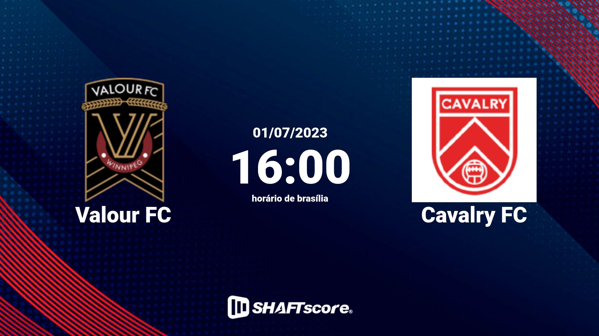 Estatísticas do jogo Valour FC vs Cavalry FC 01.07 16:00