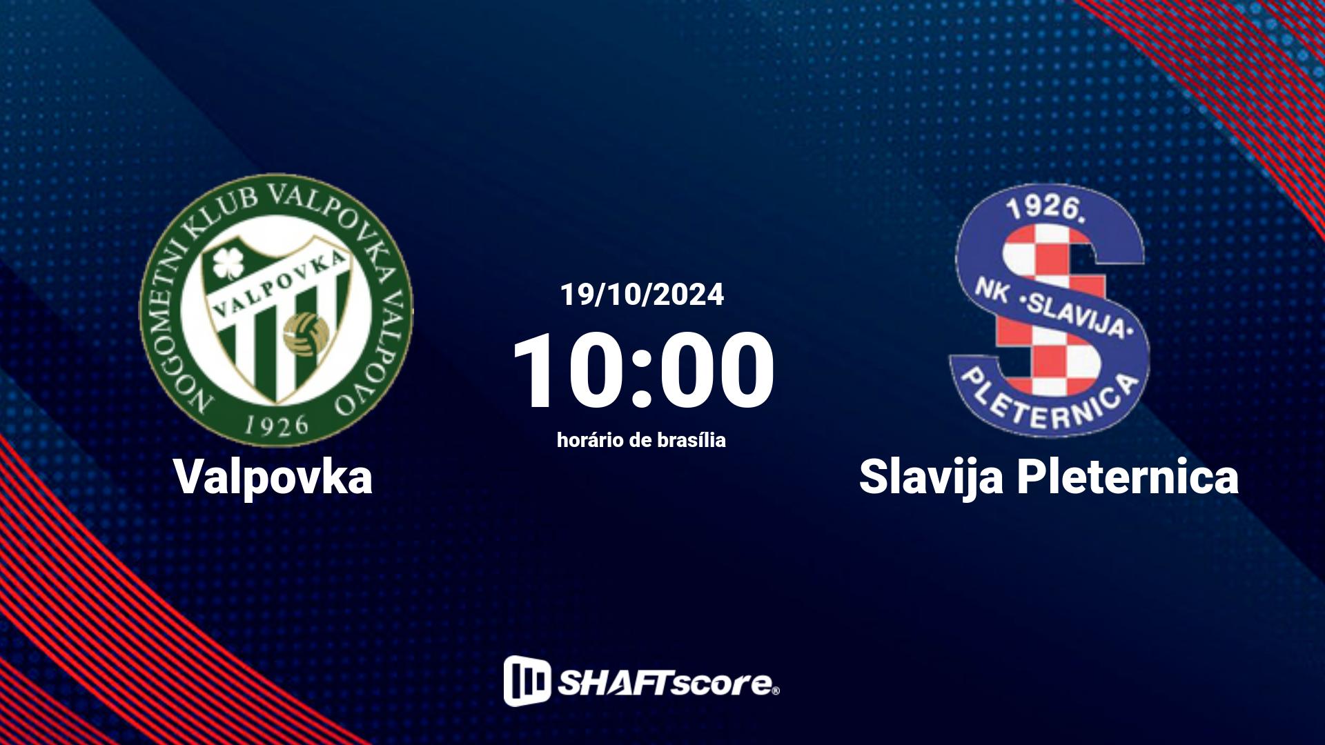 Estatísticas do jogo Valpovka vs Slavija Pleternica 19.10 10:00