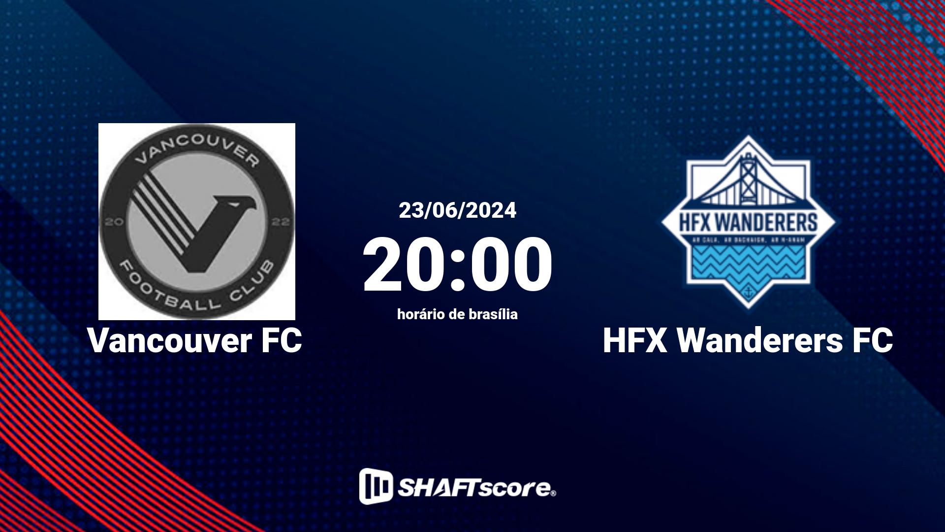 Estatísticas do jogo Vancouver FC vs HFX Wanderers FC 23.06 20:00