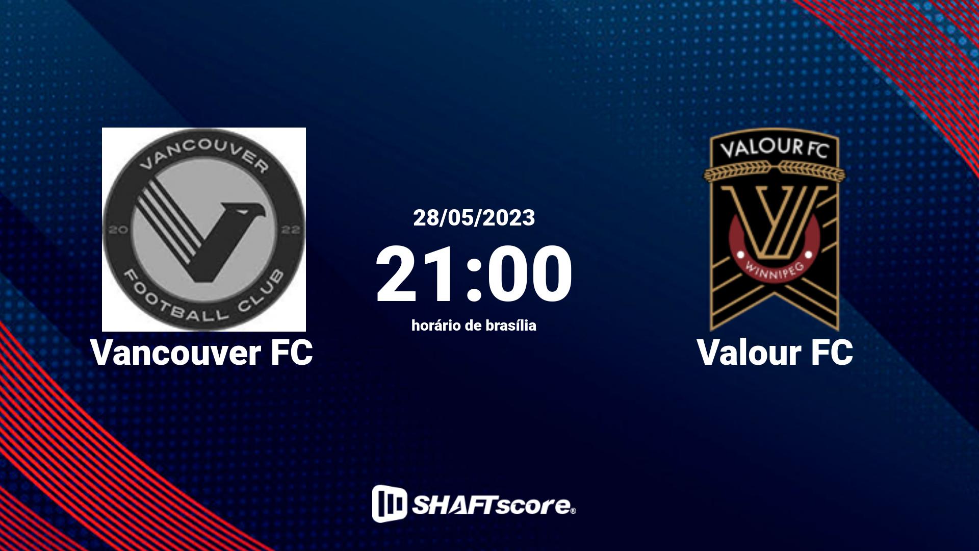 Estatísticas do jogo Vancouver FC vs Valour FC 28.05 21:00