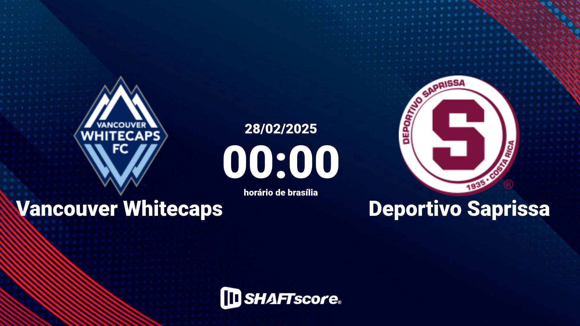 Estatísticas do jogo Vancouver Whitecaps vs Deportivo Saprissa 28.02 00:00