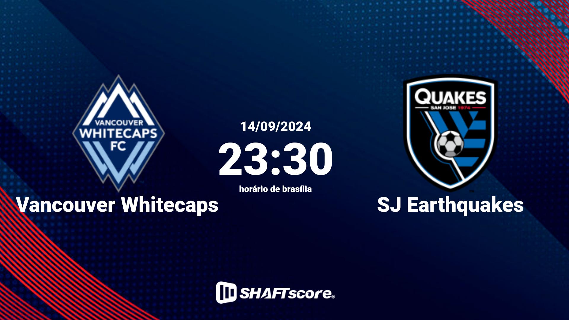 Estatísticas do jogo Vancouver Whitecaps vs SJ Earthquakes 14.09 23:30