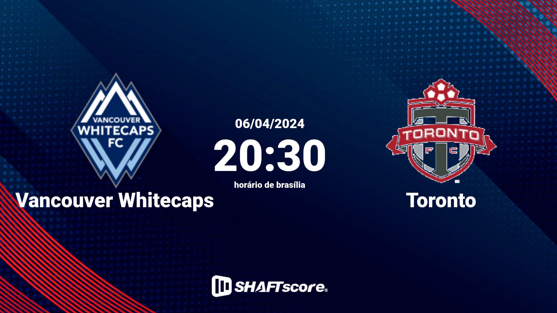 Estatísticas do jogo Vancouver Whitecaps vs Toronto 06.04 20:30