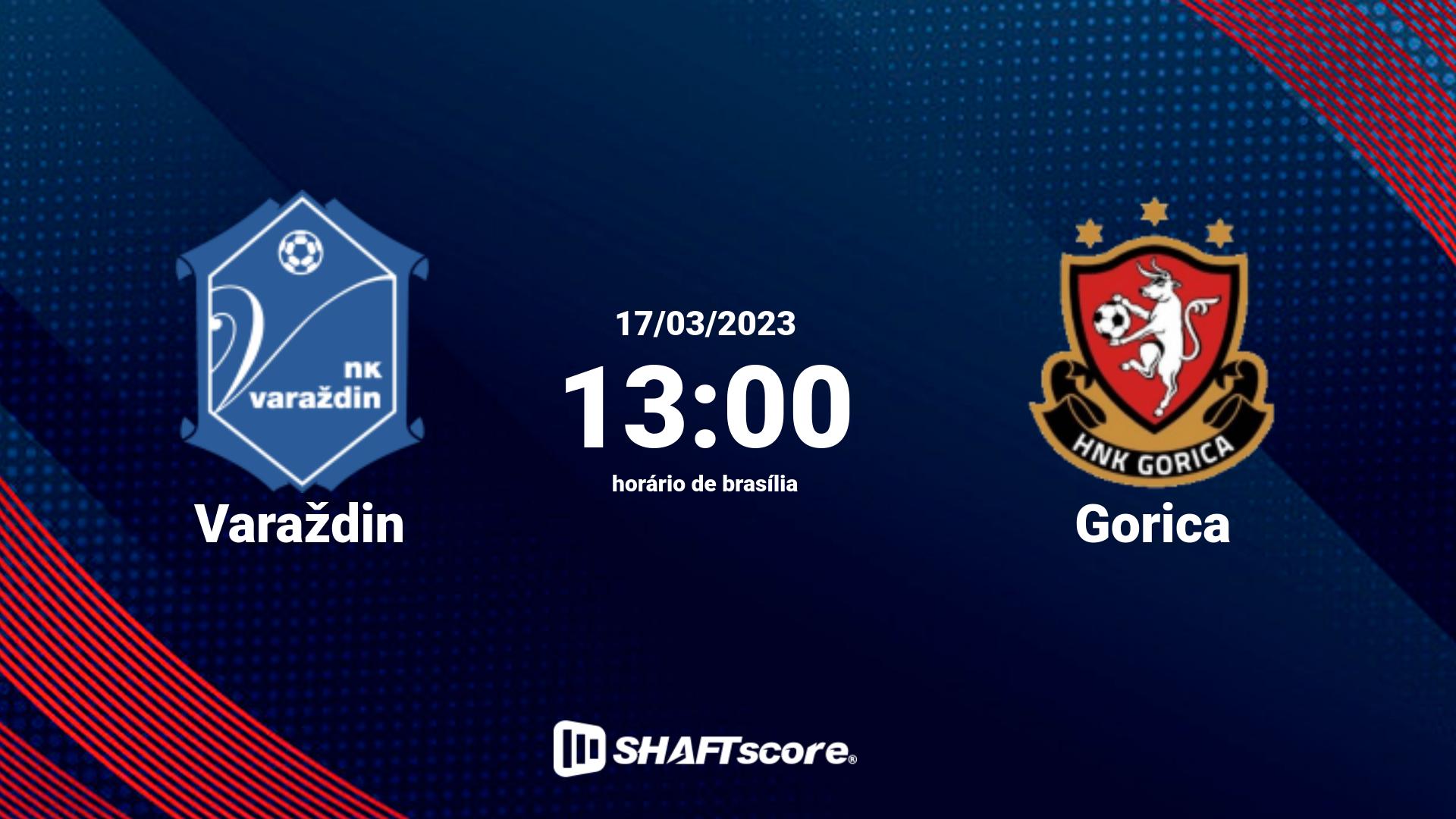 Estatísticas do jogo Varaždin vs Gorica 17.03 13:00