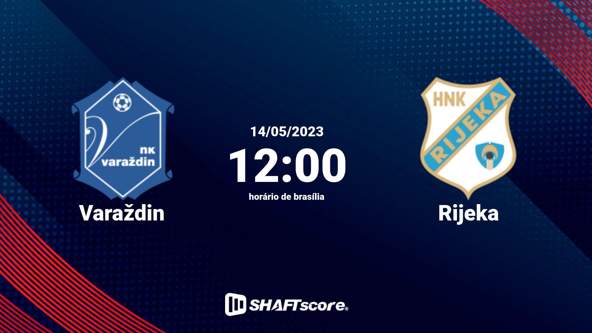 Estatísticas do jogo Varaždin vs Rijeka 14.05 12:00