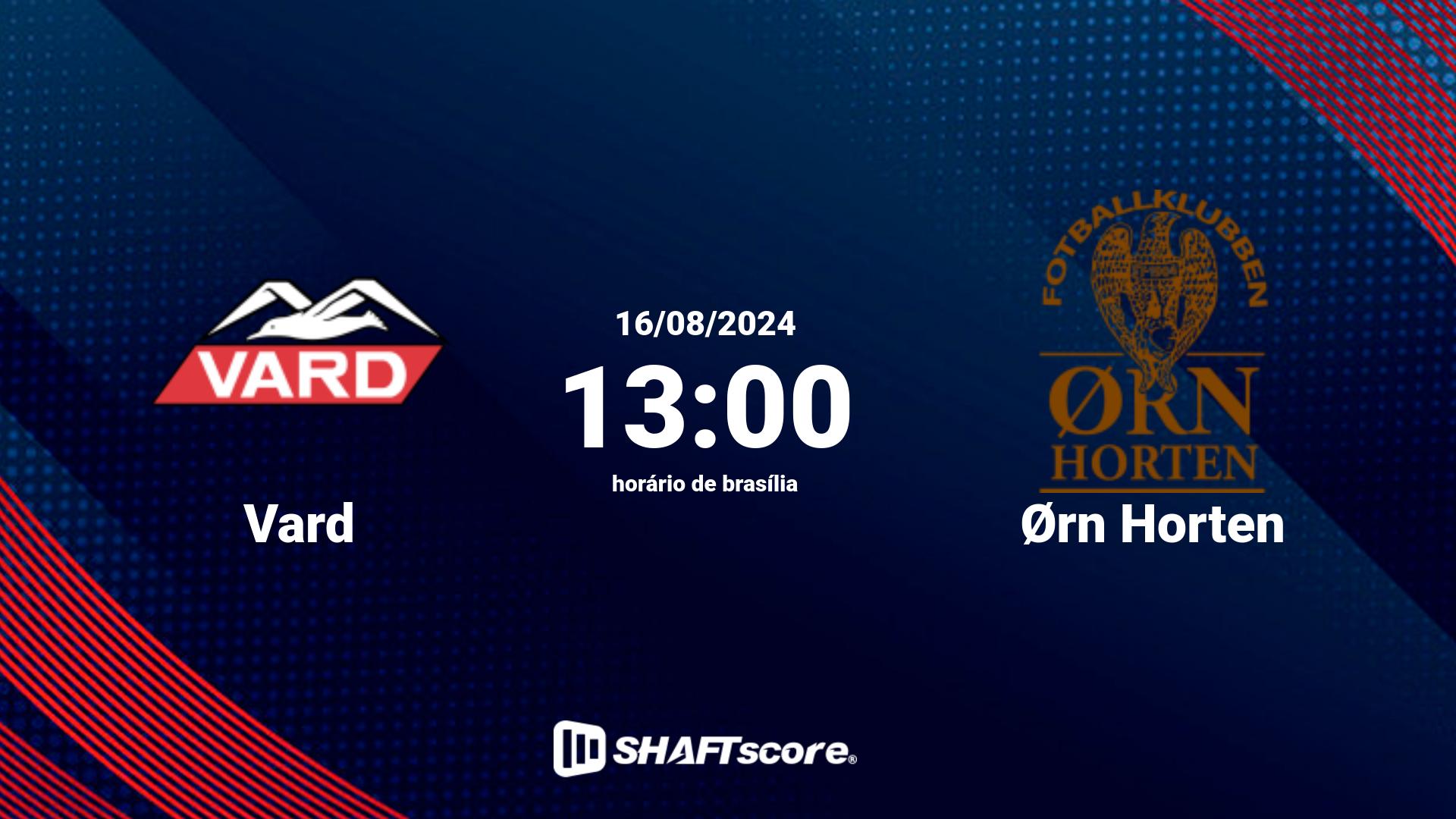 Estatísticas do jogo Vard vs Ørn Horten 16.08 13:00