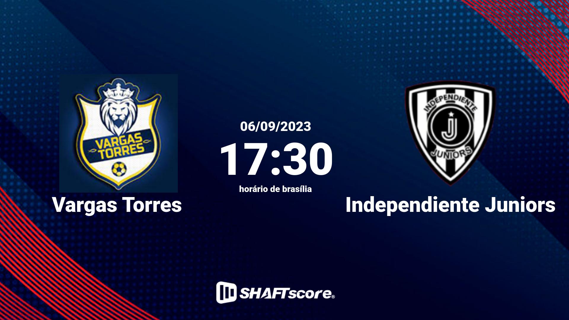 Estatísticas do jogo Vargas Torres vs Independiente Juniors 06.09 17:30