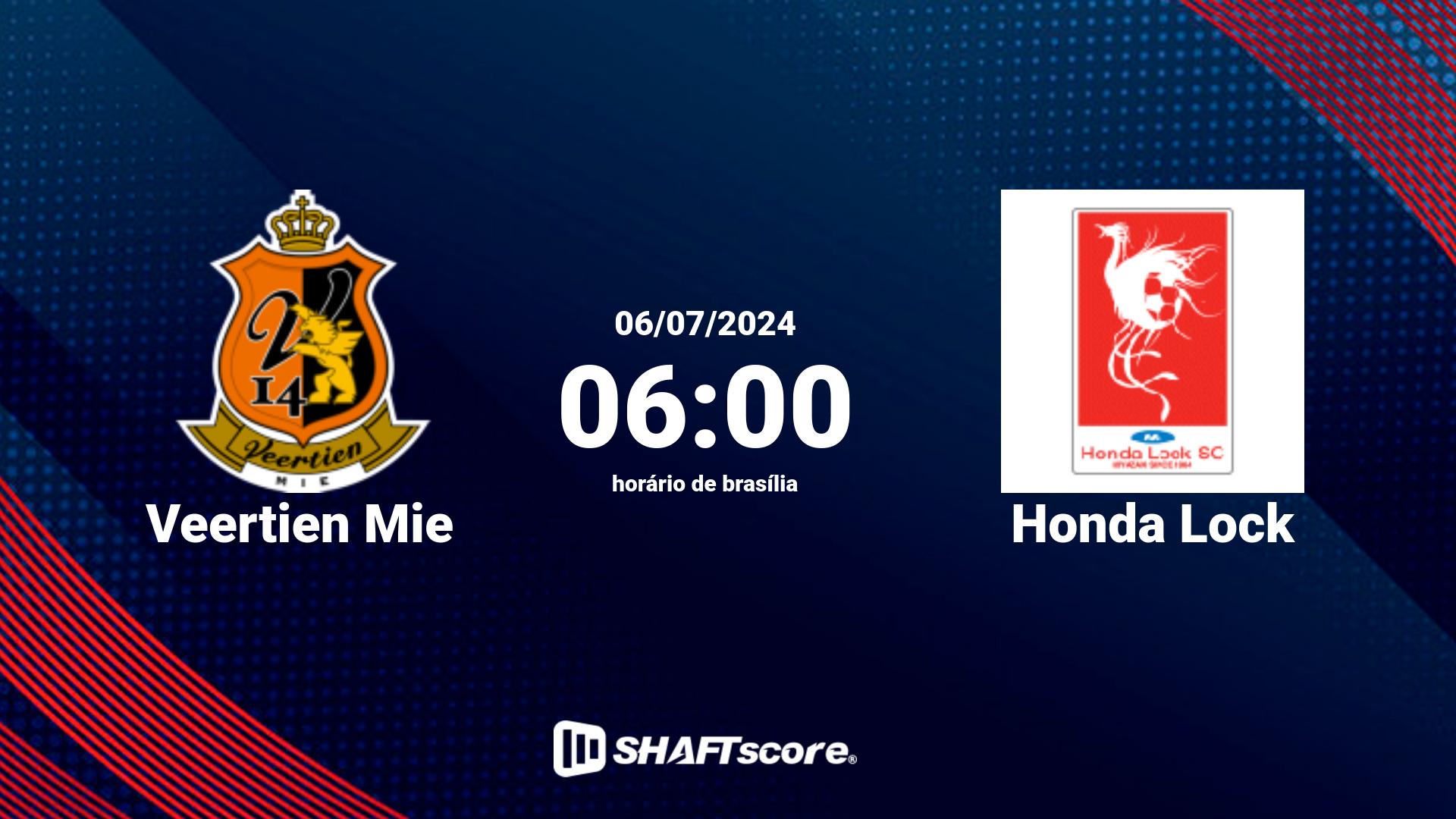 Estatísticas do jogo Veertien Mie vs Honda Lock 06.07 06:00