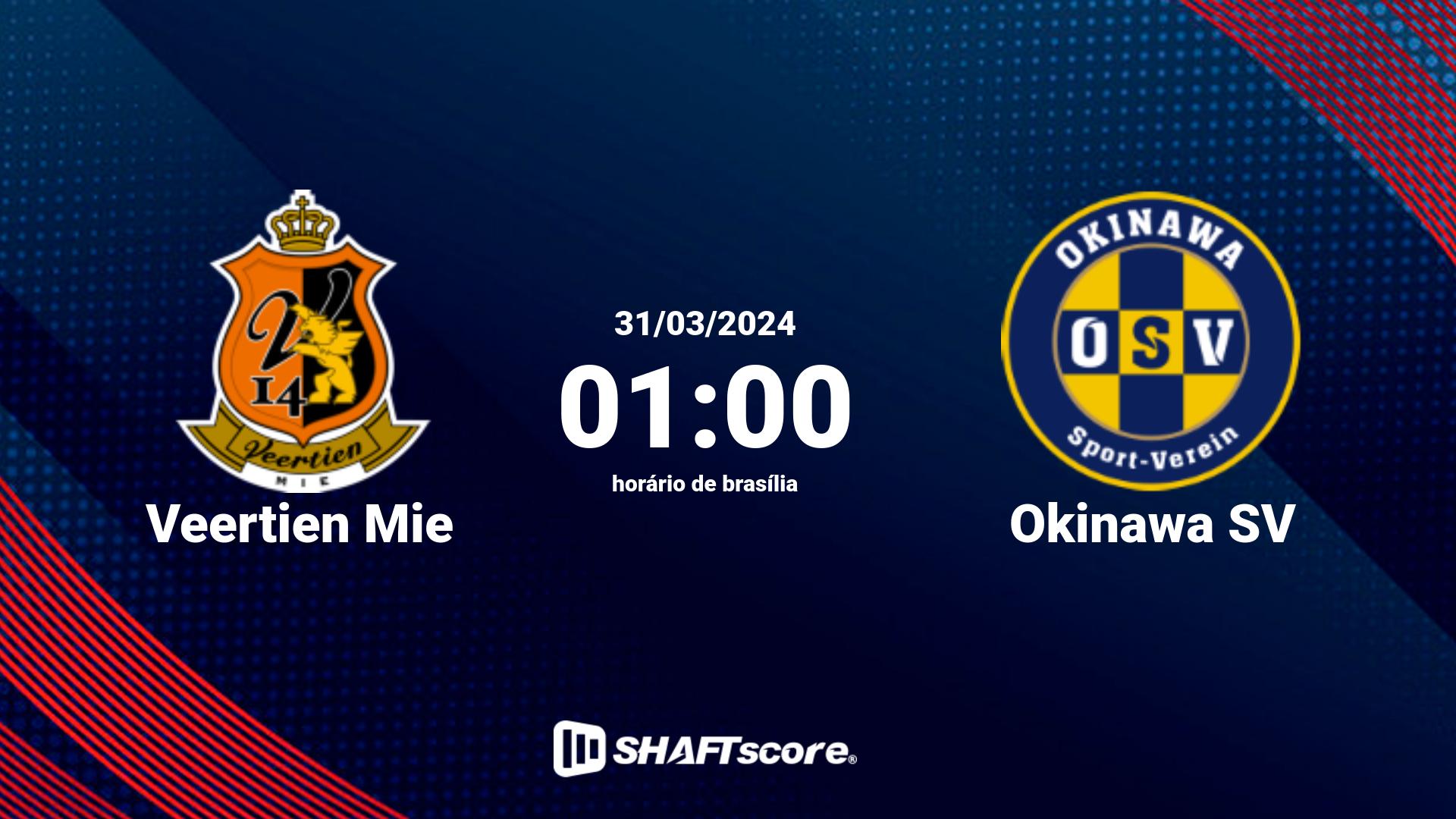 Estatísticas do jogo Veertien Mie vs Okinawa SV 31.03 01:00