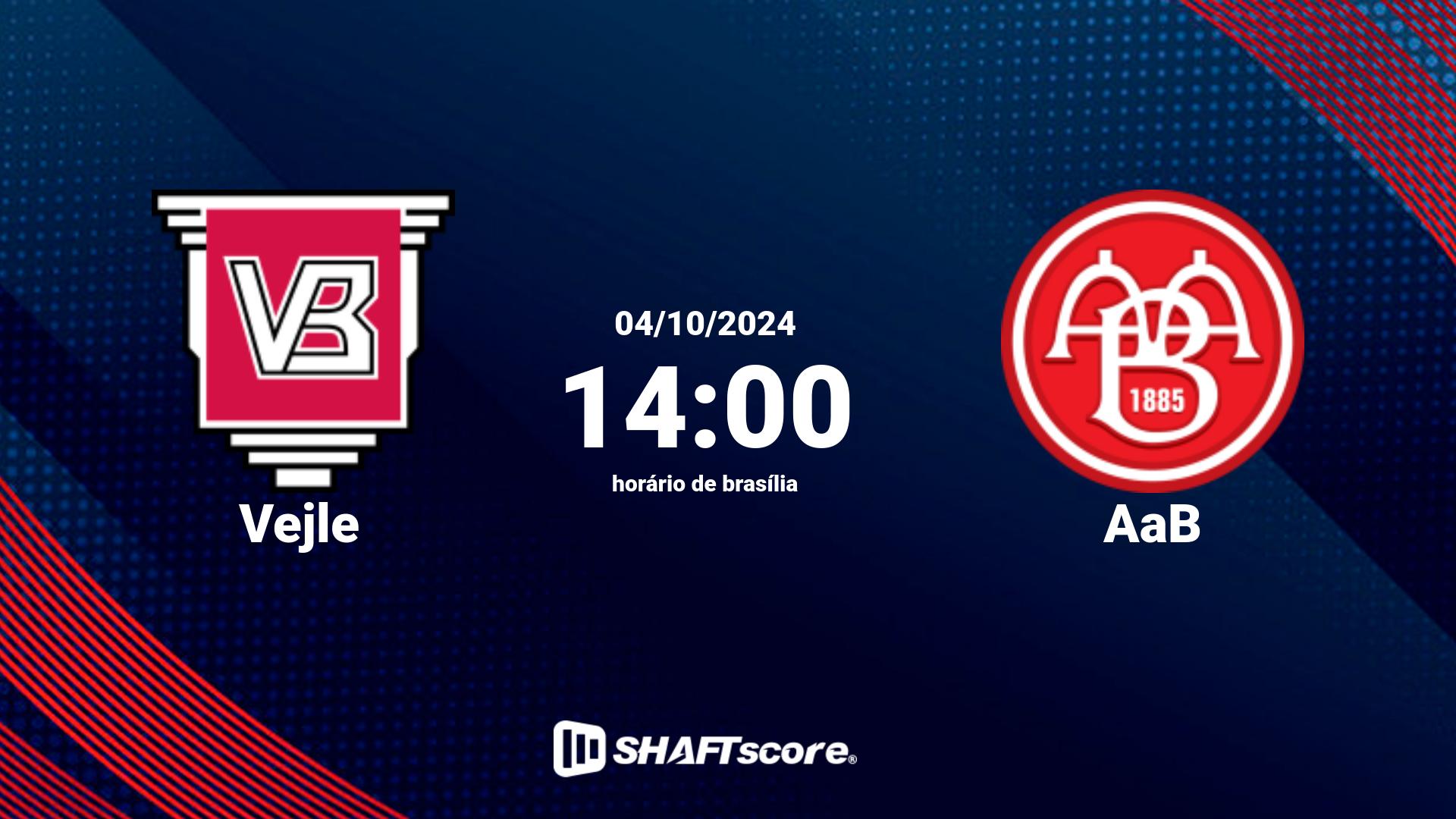 Estatísticas do jogo Vejle vs AaB 04.10 14:00