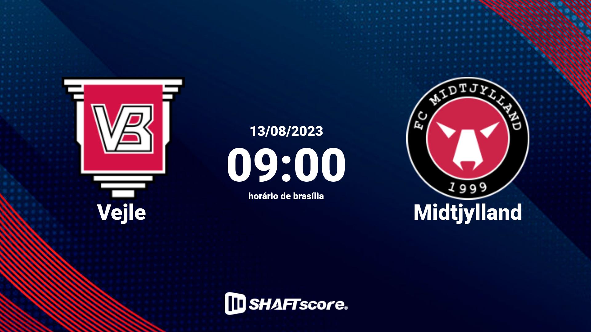 Estatísticas do jogo Vejle vs Midtjylland 13.08 09:00