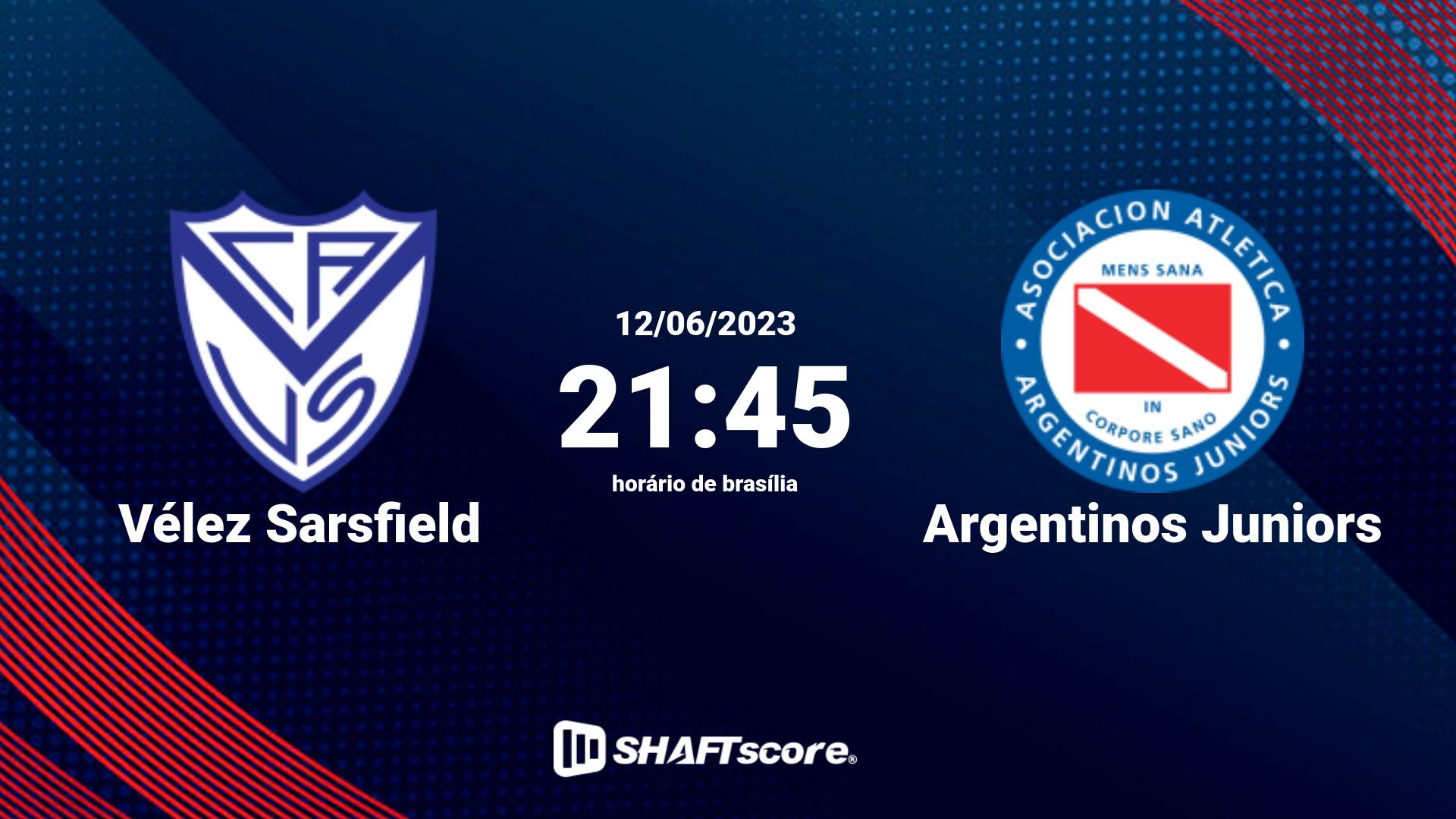 Estatísticas do jogo Vélez Sarsfield vs Argentinos Juniors 12.06 21:45