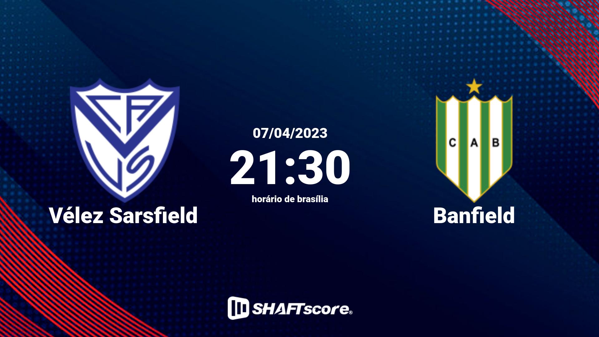 Estatísticas do jogo Vélez Sarsfield vs Banfield 07.04 21:30