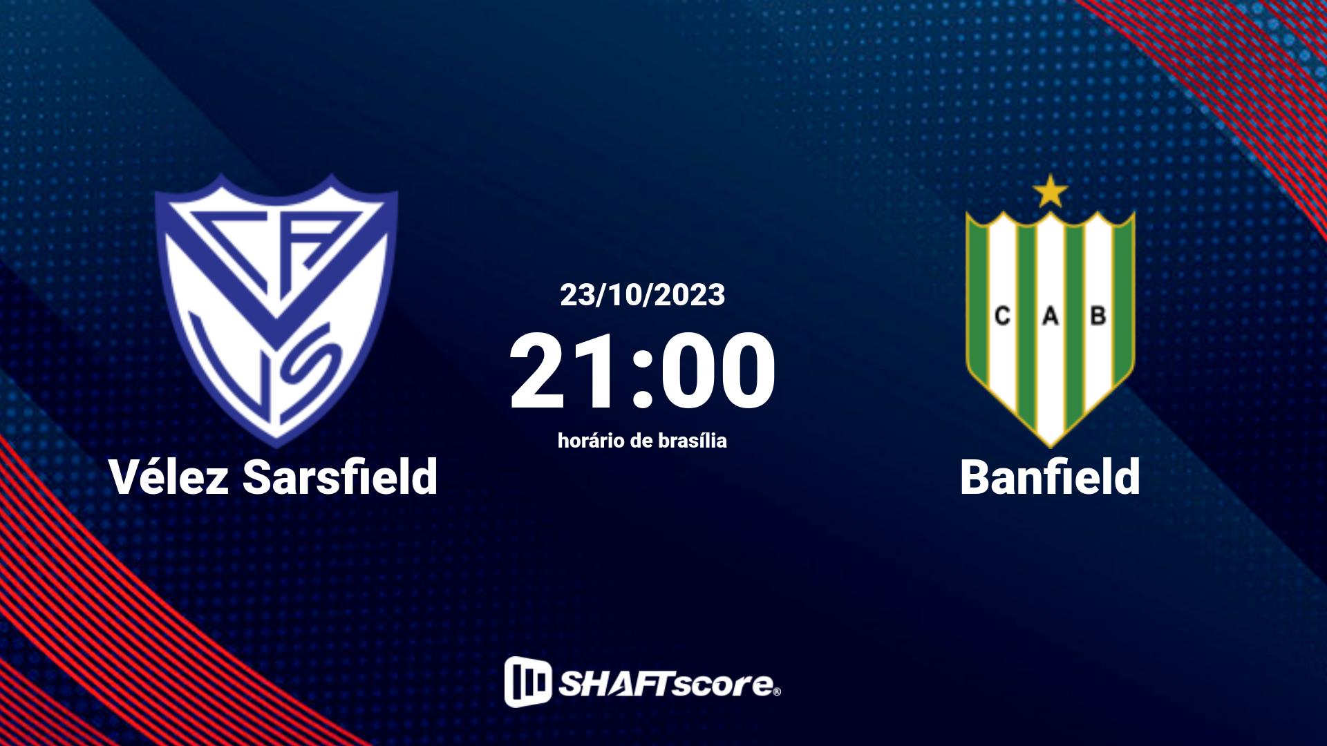 Estatísticas do jogo Vélez Sarsfield vs Banfield 23.10 21:00