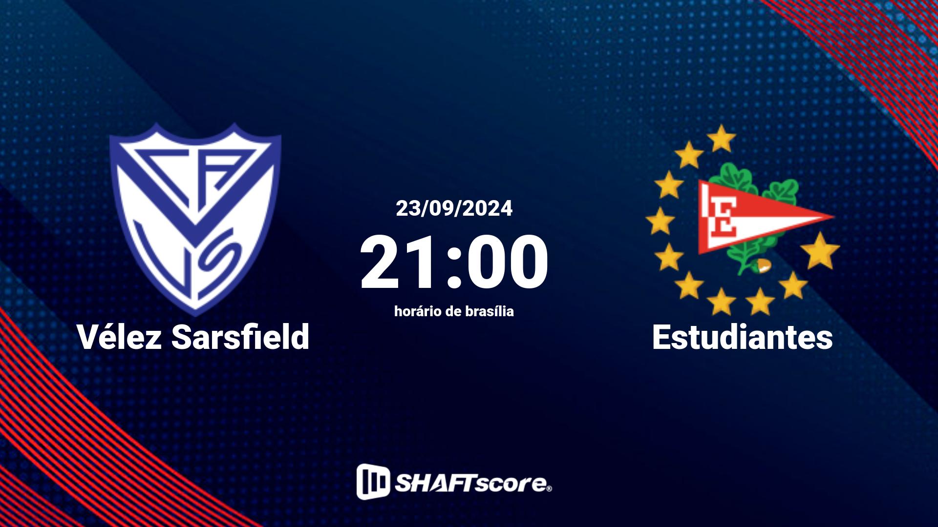 Estatísticas do jogo Vélez Sarsfield vs Estudiantes 23.09 21:00