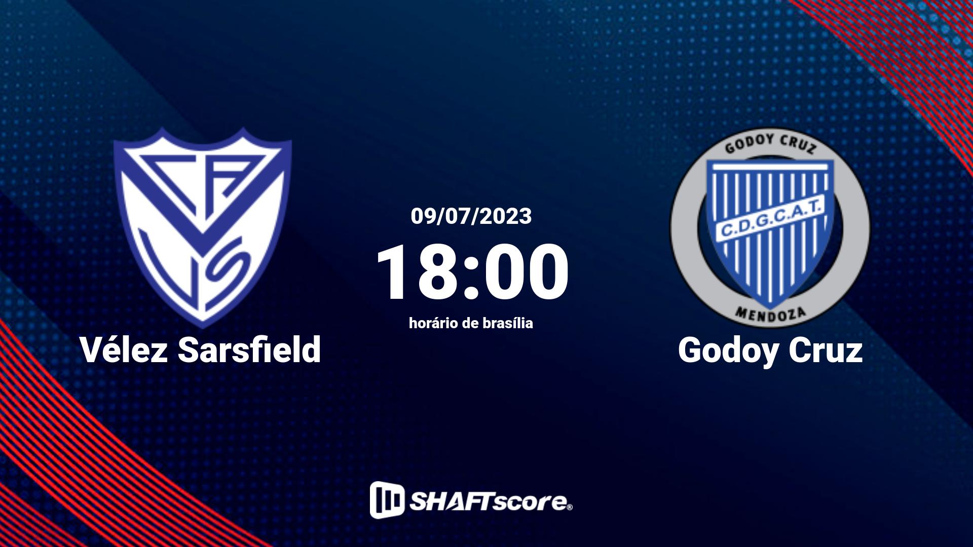 Estatísticas do jogo Vélez Sarsfield vs Godoy Cruz 09.07 18:00