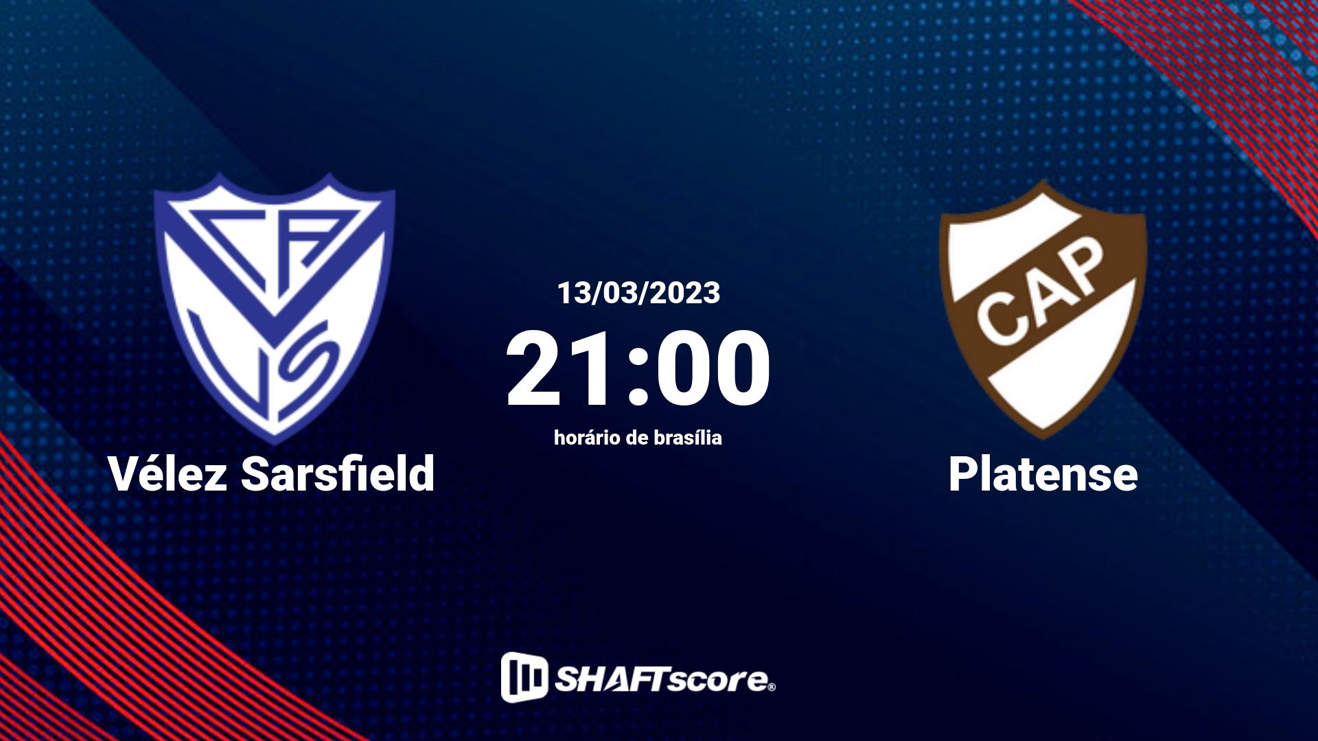 Estatísticas do jogo Vélez Sarsfield vs Platense 13.03 21:00