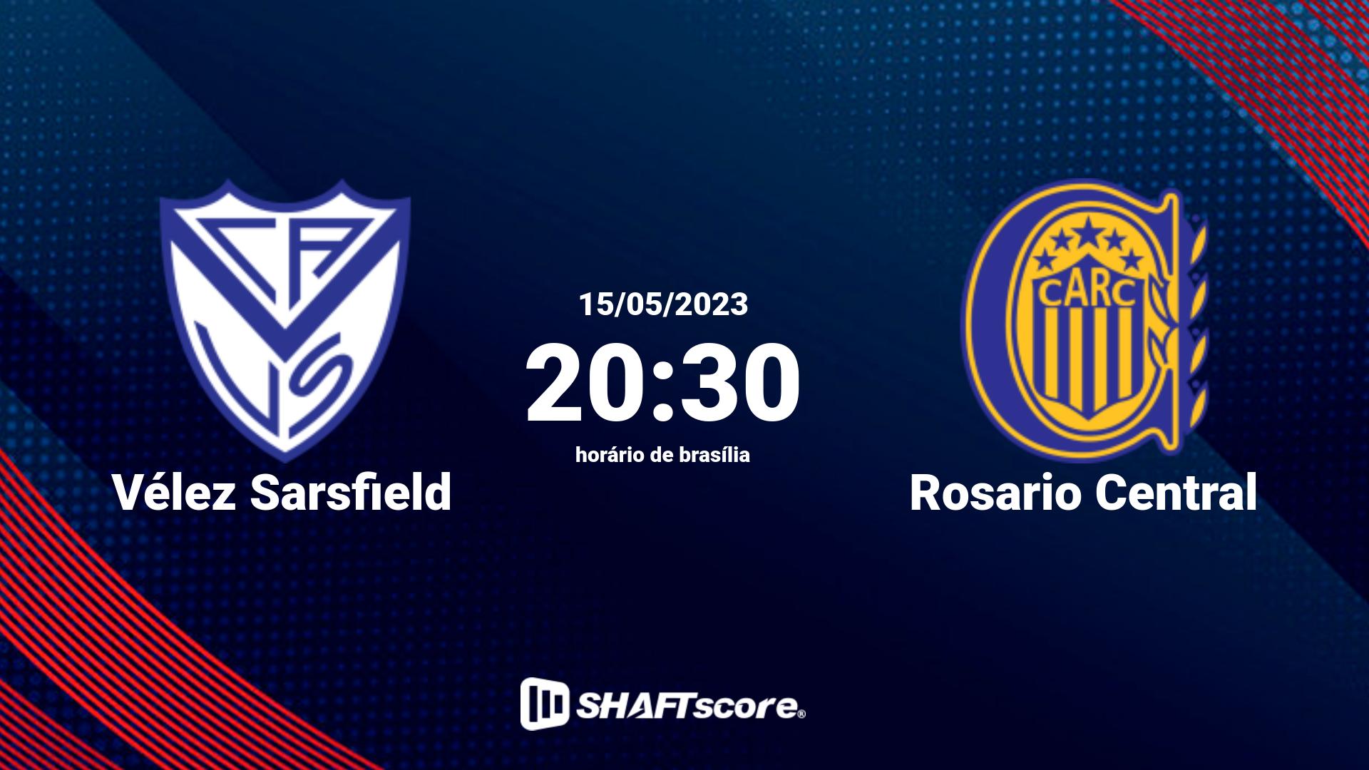 Estatísticas do jogo Vélez Sarsfield vs Rosario Central 15.05 20:30