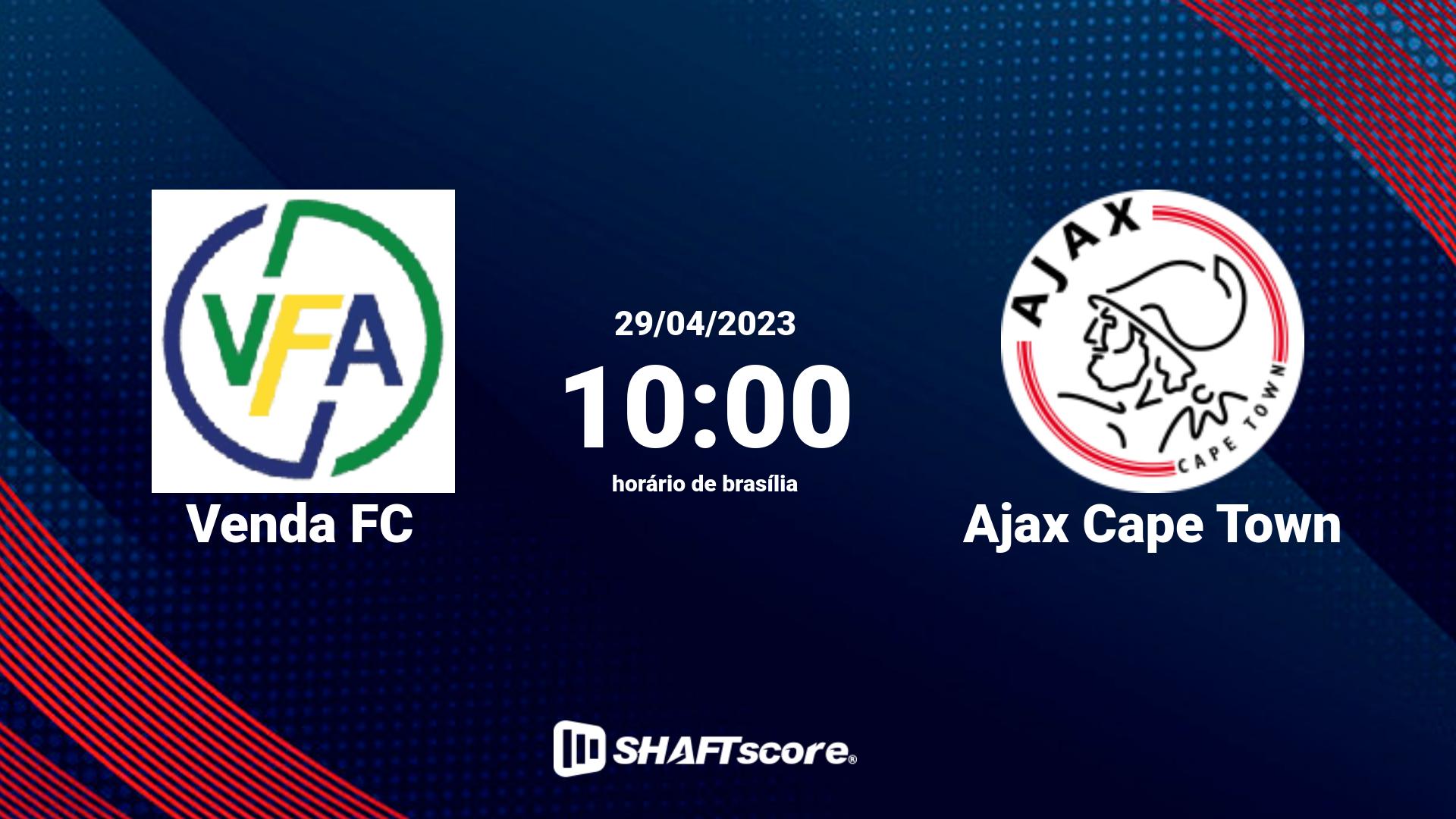 Estatísticas do jogo Venda FC vs Ajax Cape Town 29.04 10:00