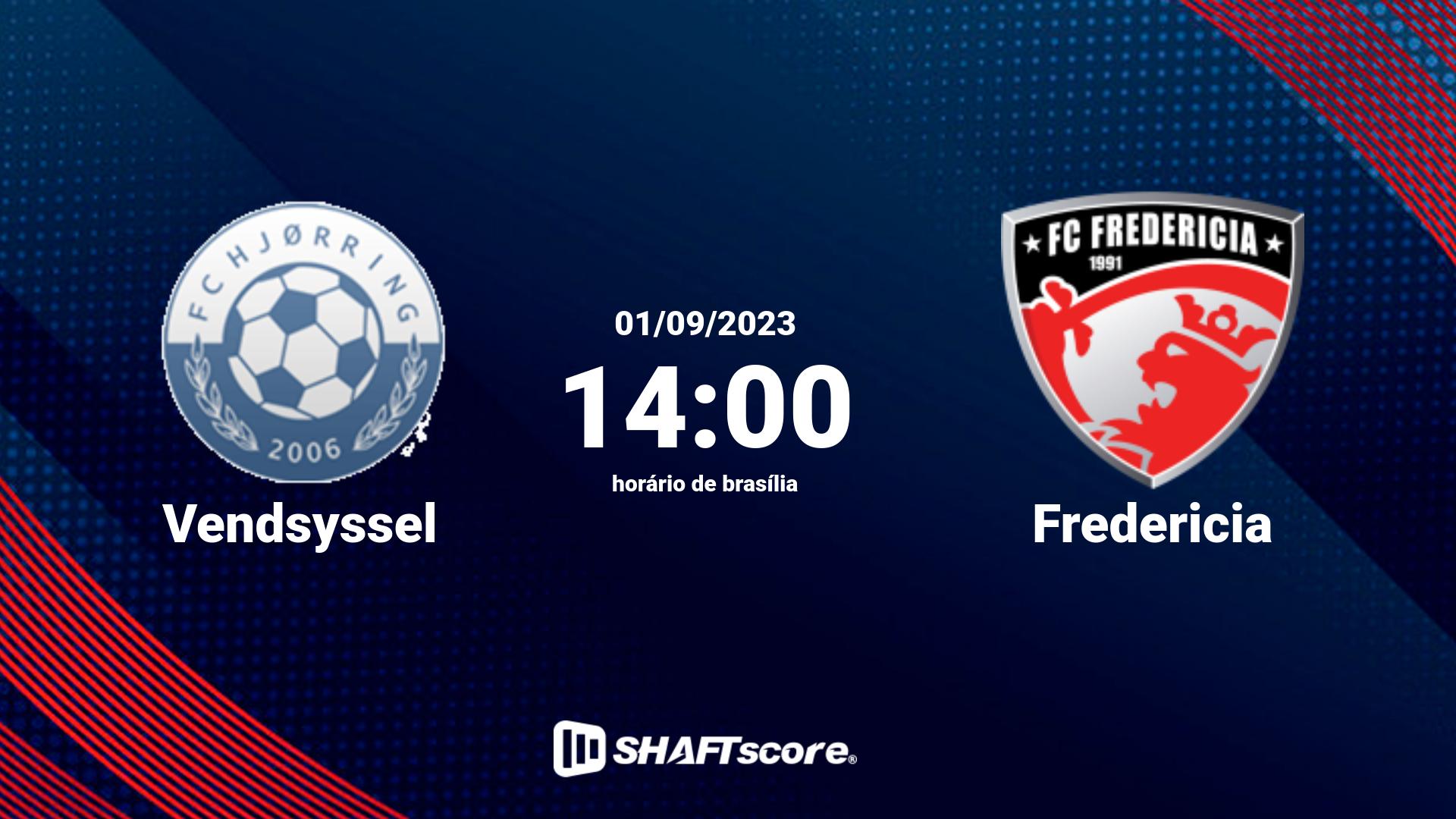 Estatísticas do jogo Vendsyssel vs Fredericia 01.09 14:00