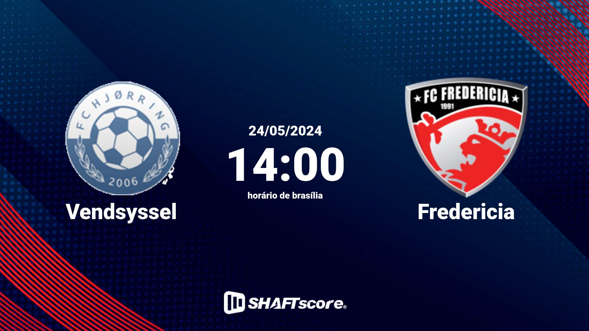 Estatísticas do jogo Vendsyssel vs Fredericia 24.05 14:00